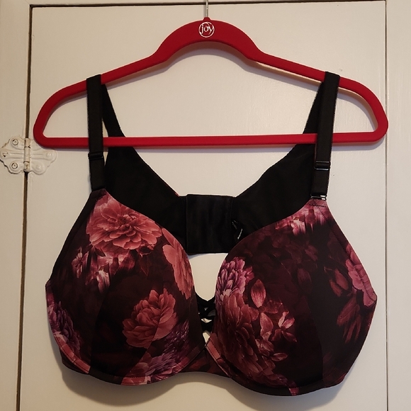 Torrid Curve Other - 🔥Torrid Black Floral 360° Back Smoothing Push Up Women's Bra